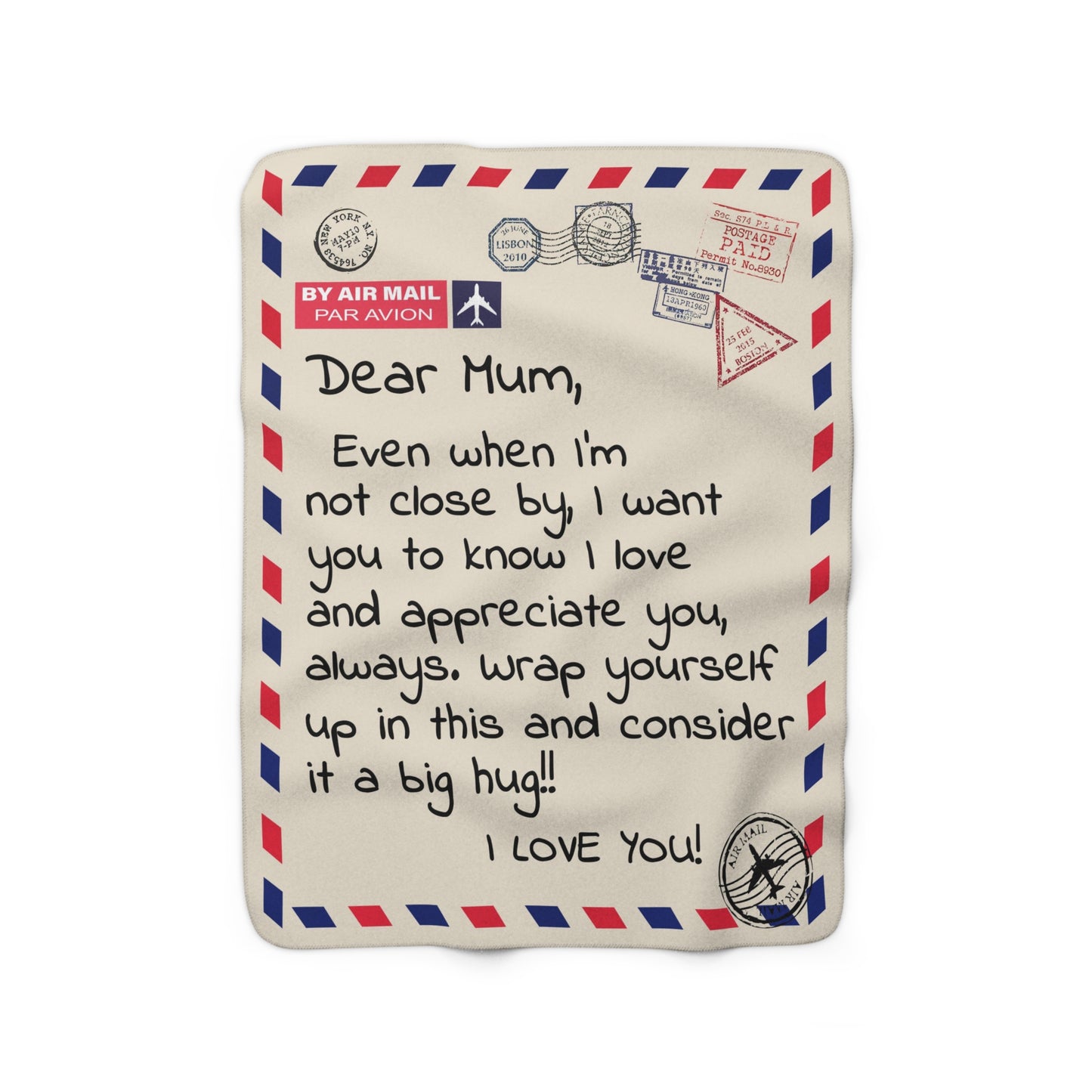 Mum Sherpa Fleece Blanket