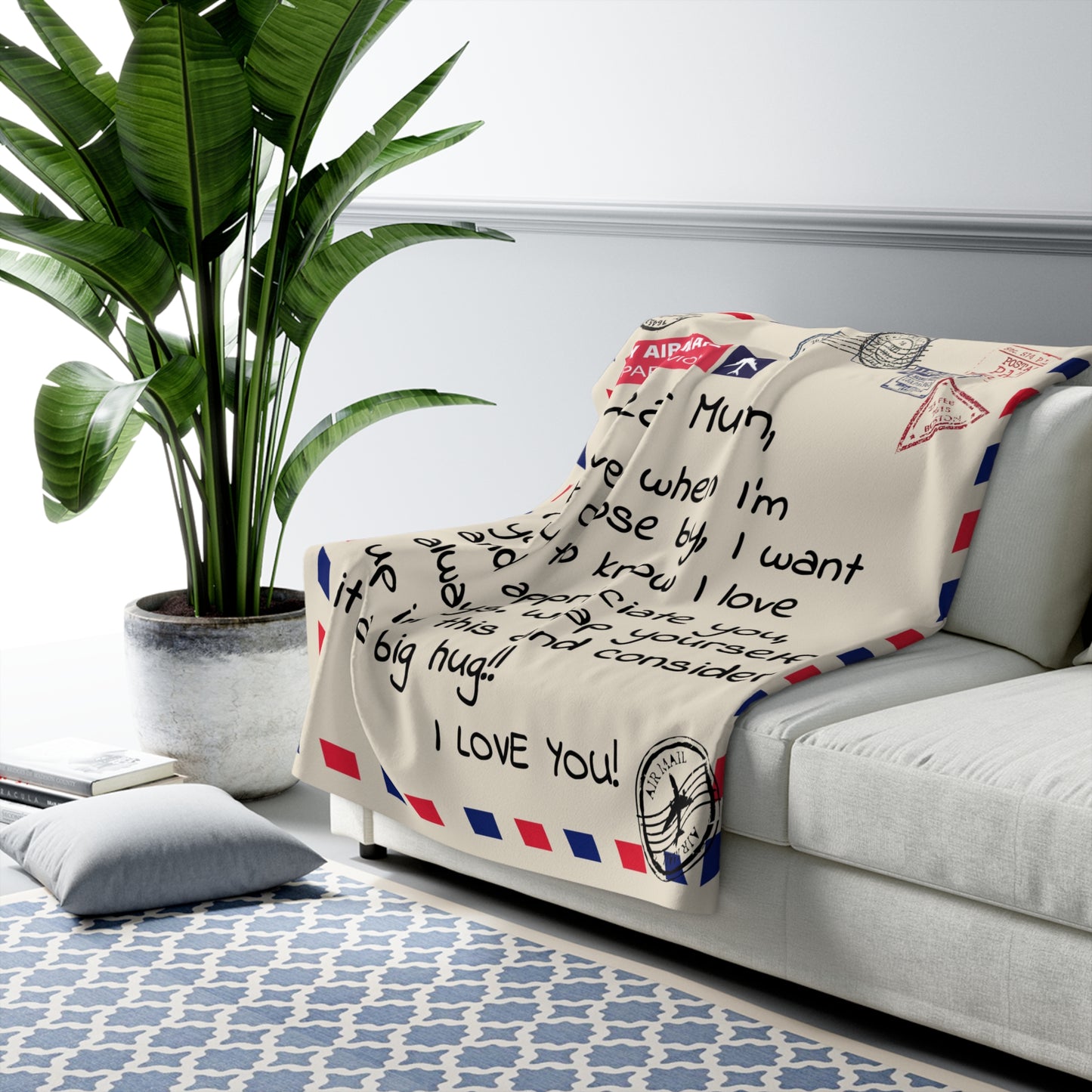 Mum Sherpa Fleece Blanket