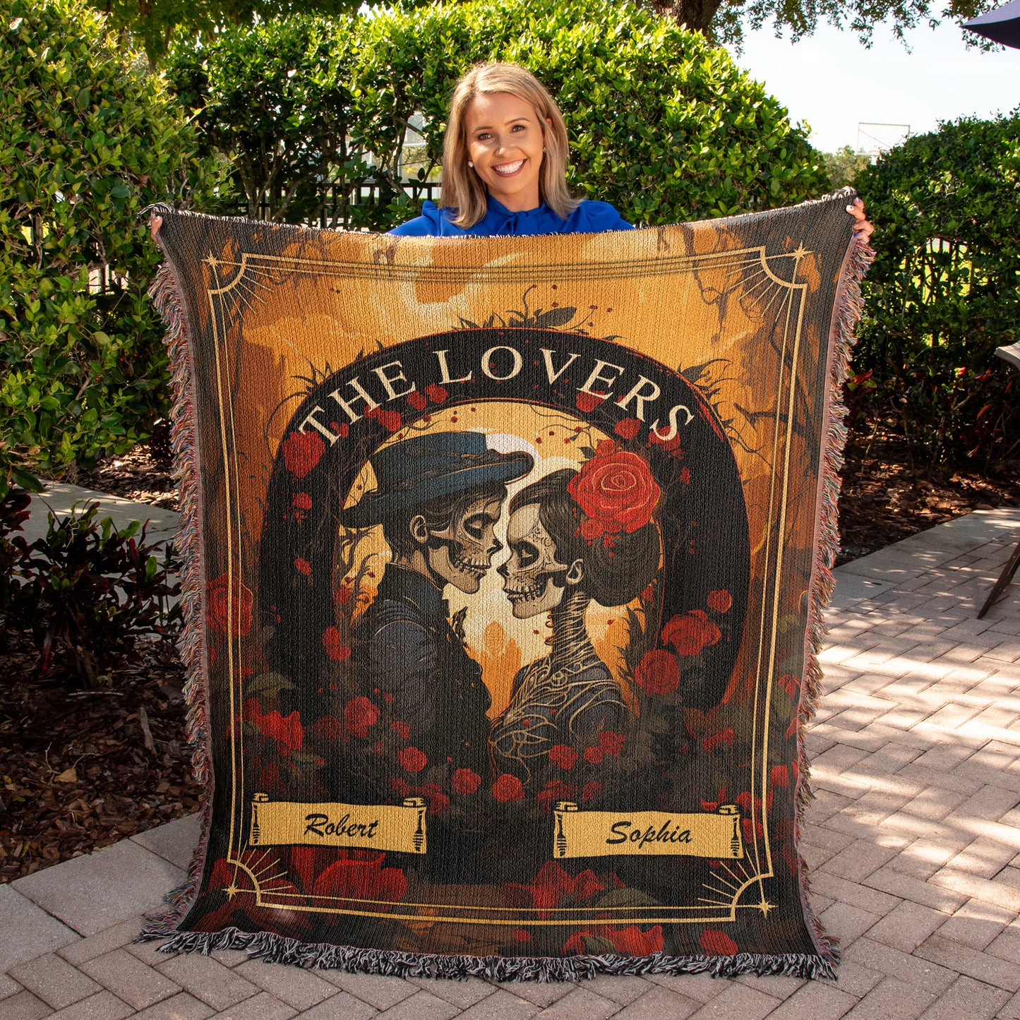 The Lovers - Personalized Heirloom Woven Blanket