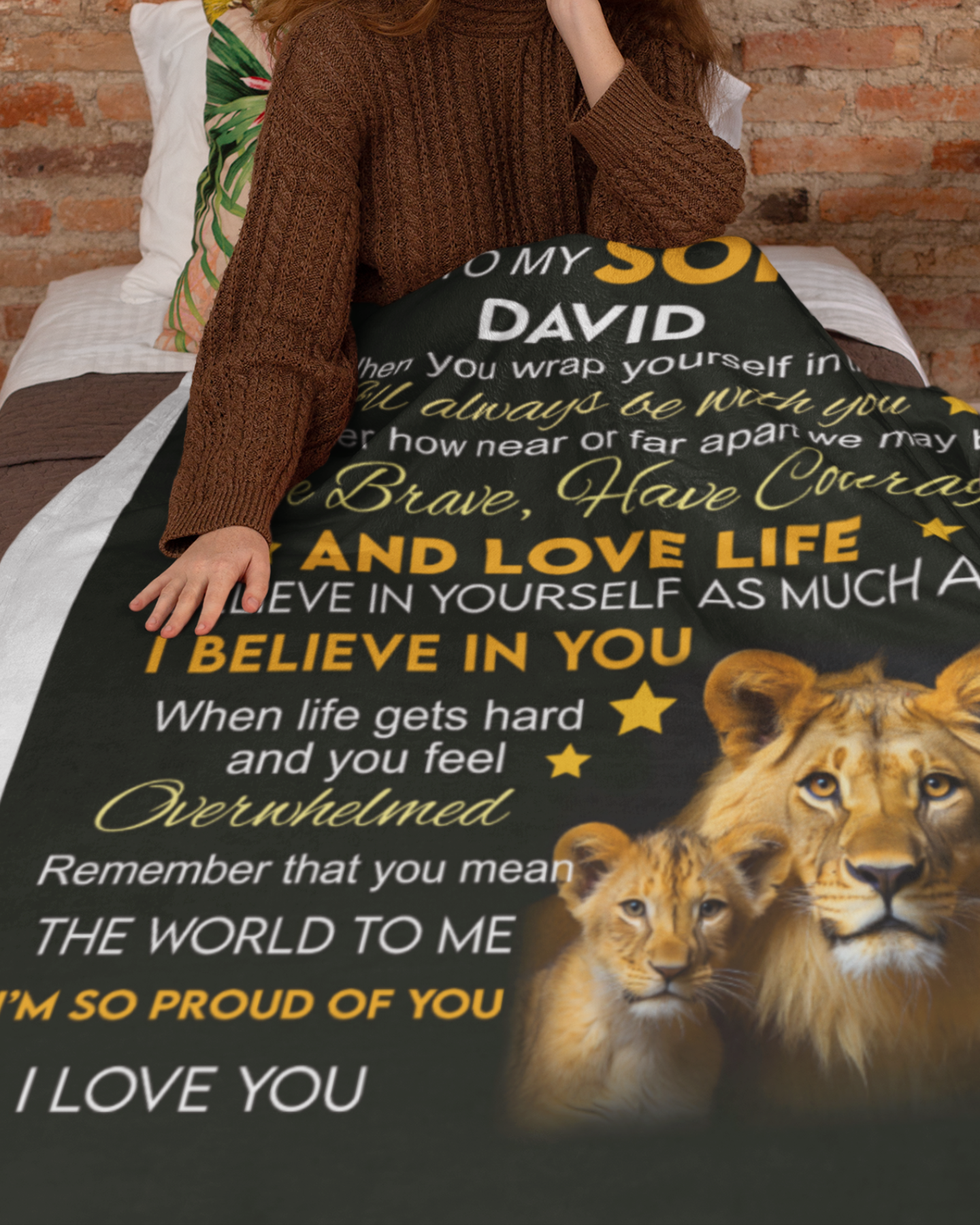 To My Son | Love Life | Personalized Throw Blanket 50*60