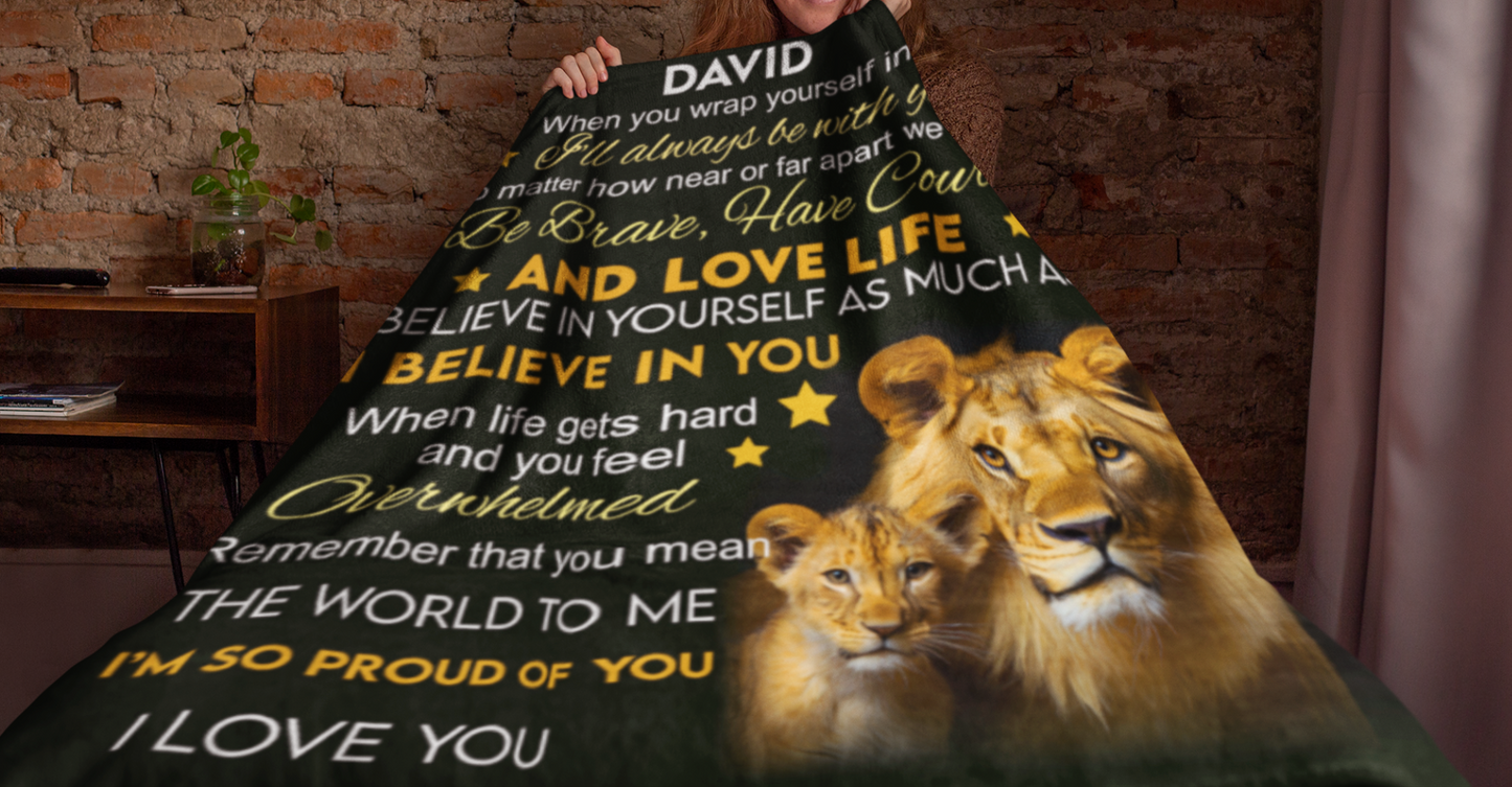 To My Son | Love Life | Personalized Throw Blanket 50*60