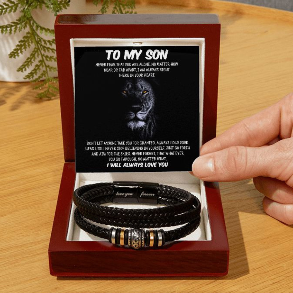 To My Son | Never Fear | Love You Forever Bracelet