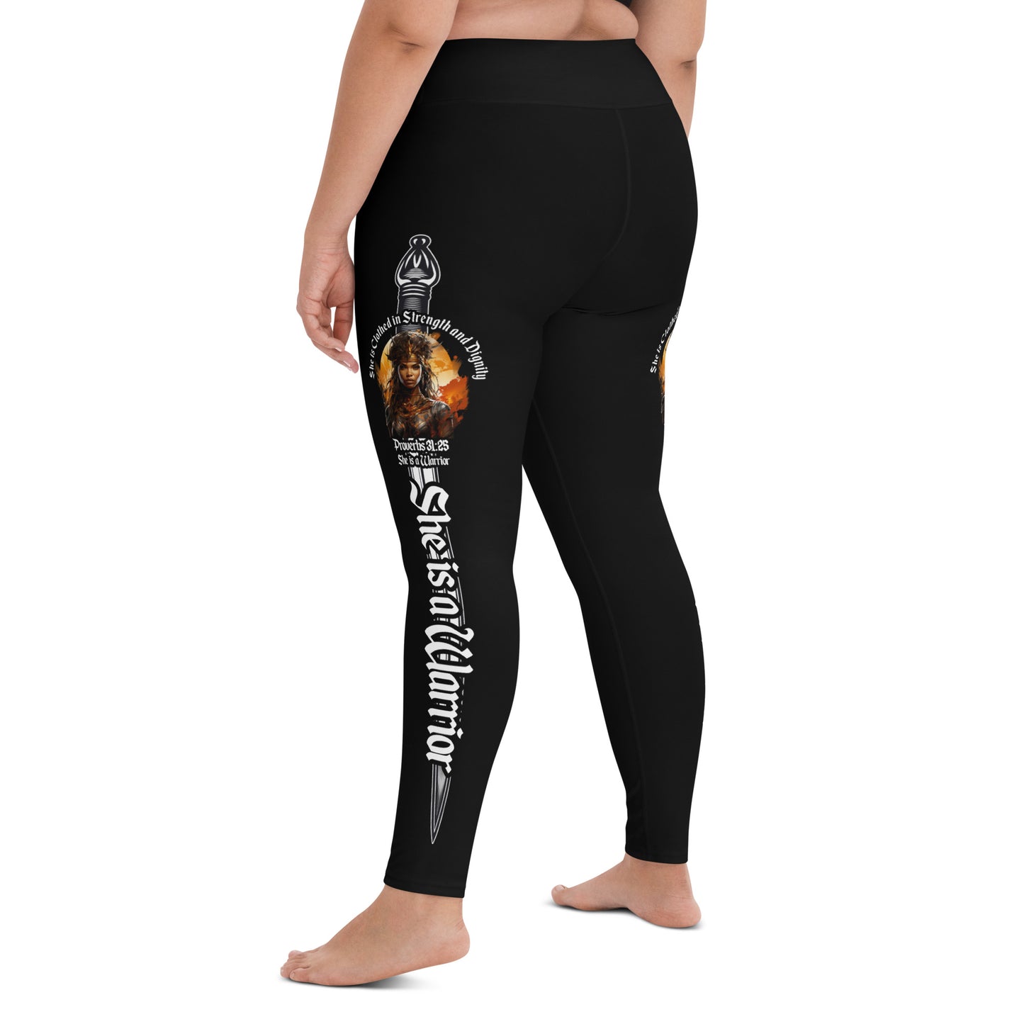 She is a Warrior | Yoga Leggings