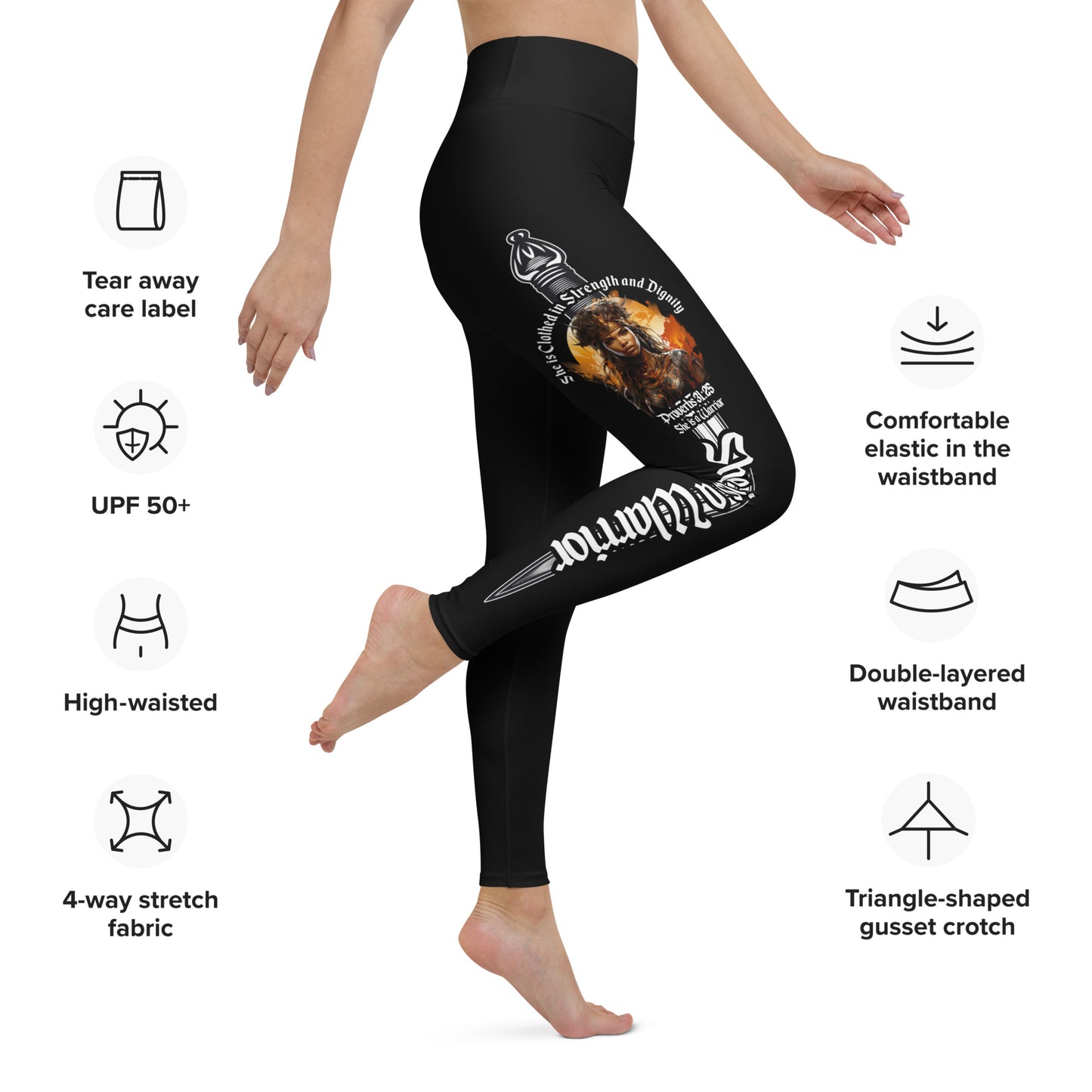 She is a Warrior | Yoga Leggings