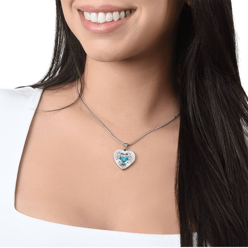 Dad My Angel ,Daddy's Girl ,Heart Pendant