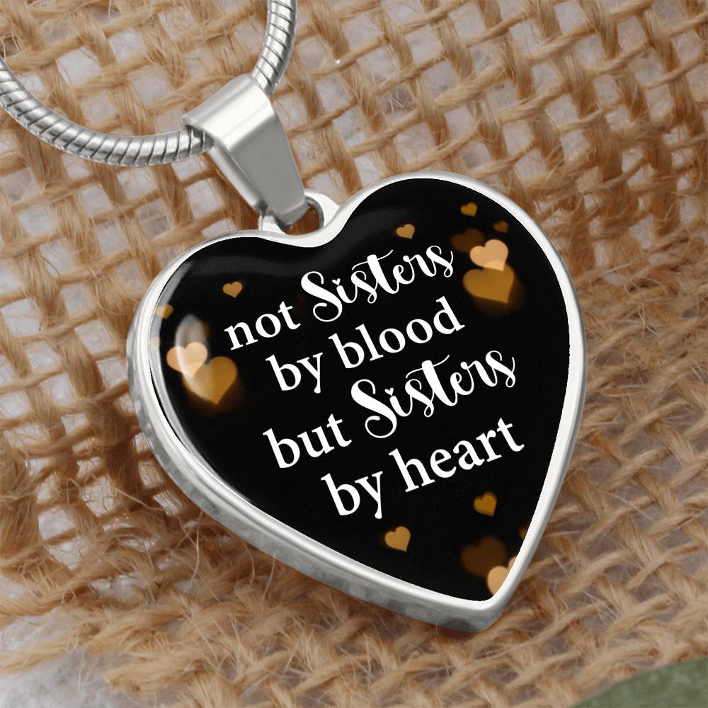 Sisters by Heart | Graphic Heart Pendant