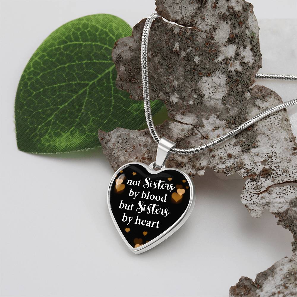 Sisters by Heart | Graphic Heart Pendant