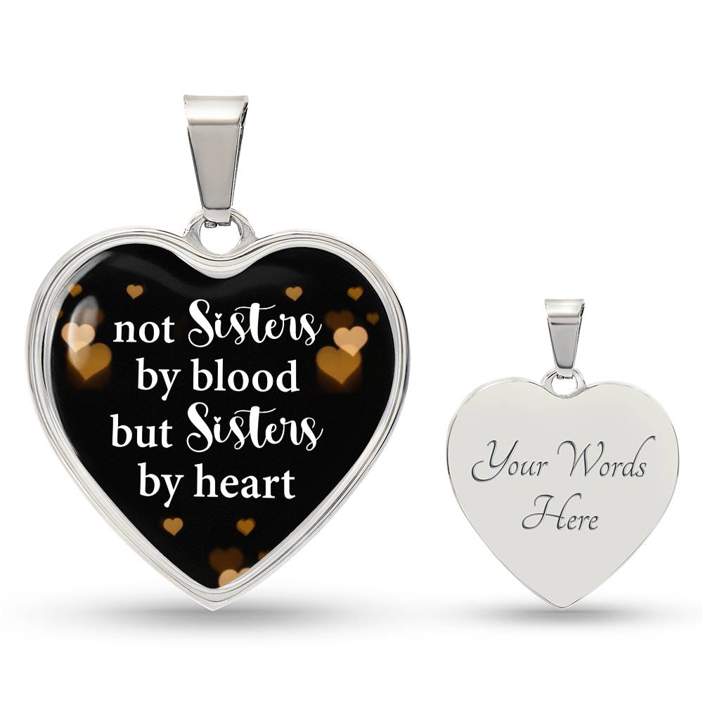Sisters by Heart | Graphic Heart Pendant