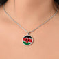 Kenyan Flag- Circle Pendant