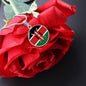 Kenyan Flag- Circle Pendant