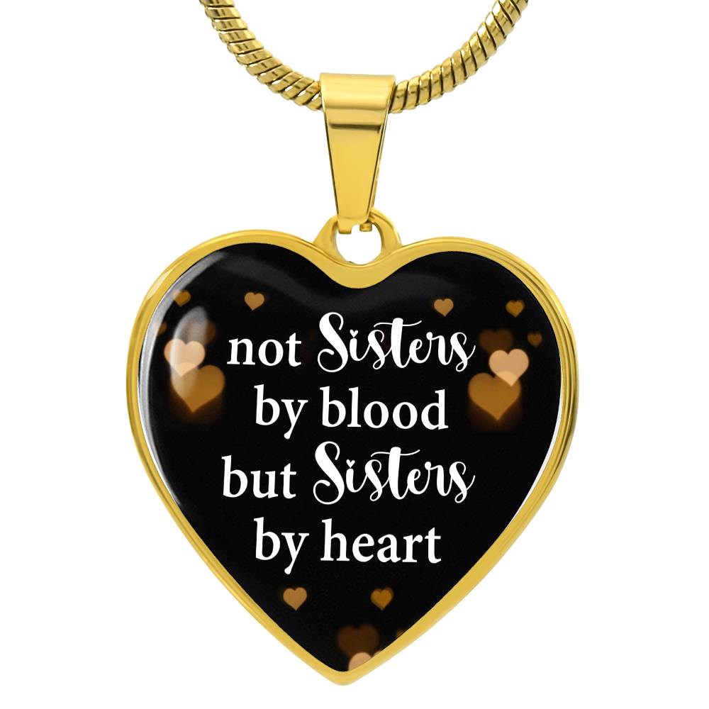 Sisters by Heart | Graphic Heart Pendant