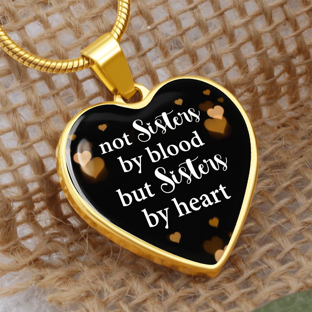Sisters by Heart | Graphic Heart Pendant