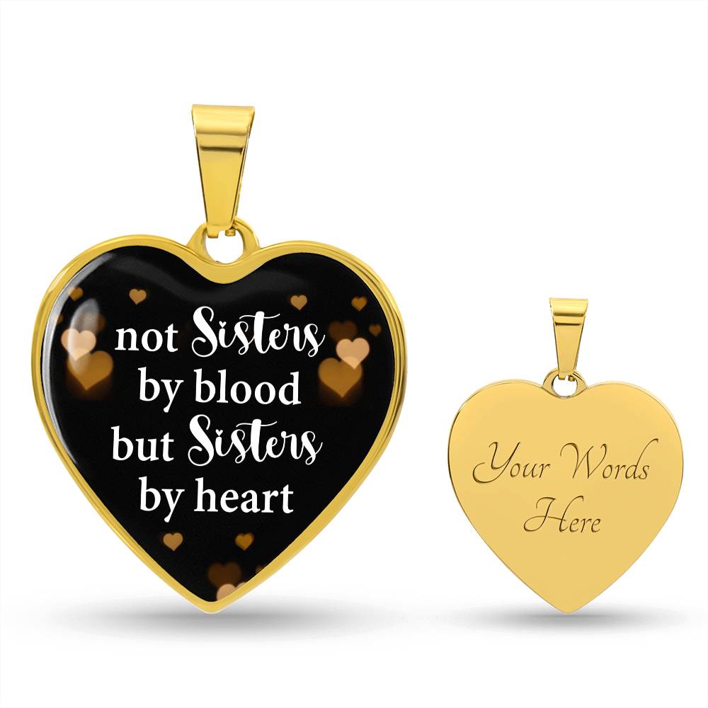 Sisters by Heart | Graphic Heart Pendant