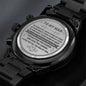 To My Man | My Home | Engraved Design Black Chronograph Watch