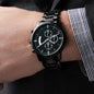 To My Man | Customizable Engraved Black Chronograph Watch