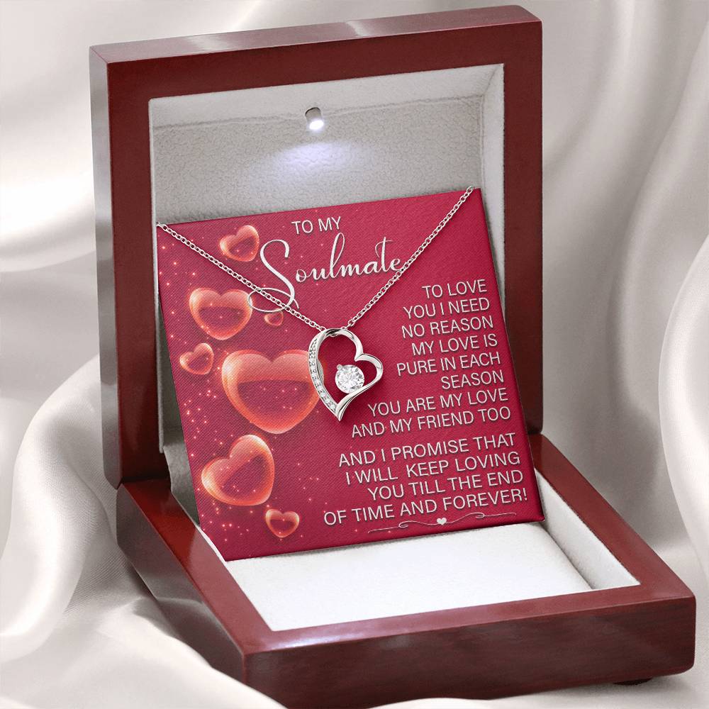 To My Soulmate - Keep Loving You - Forever Love Necklace Gift