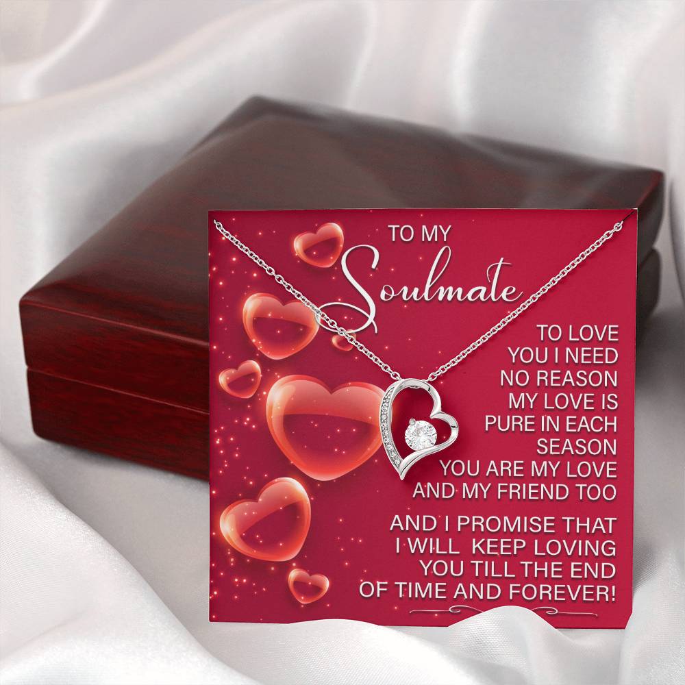 To My Soulmate - Keep Loving You - Forever Love Necklace Gift