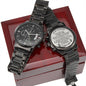 To My Husband | My Best Friend | Engraved Black Chronograph Watch