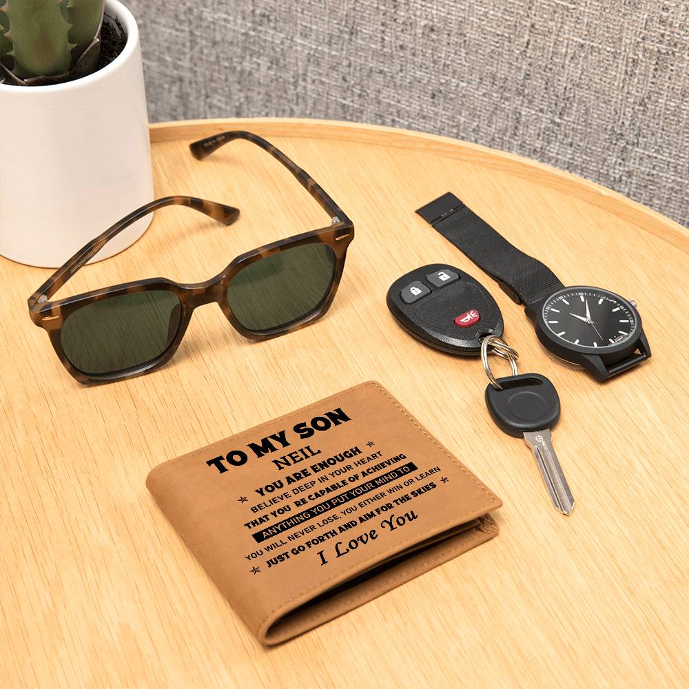 To My Son | Your Are Enough | Graphic Wallet