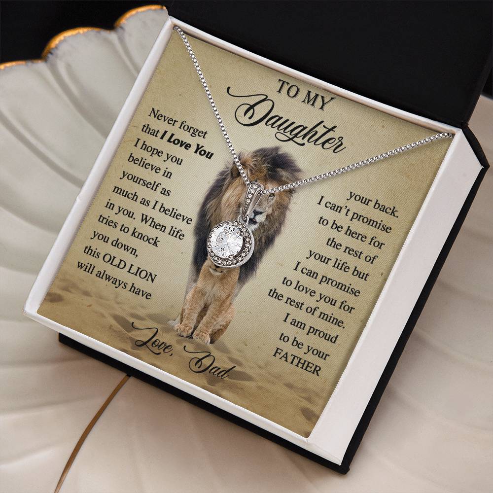To My Daughter | Proud Father Gift | Eternal Hope Necklace