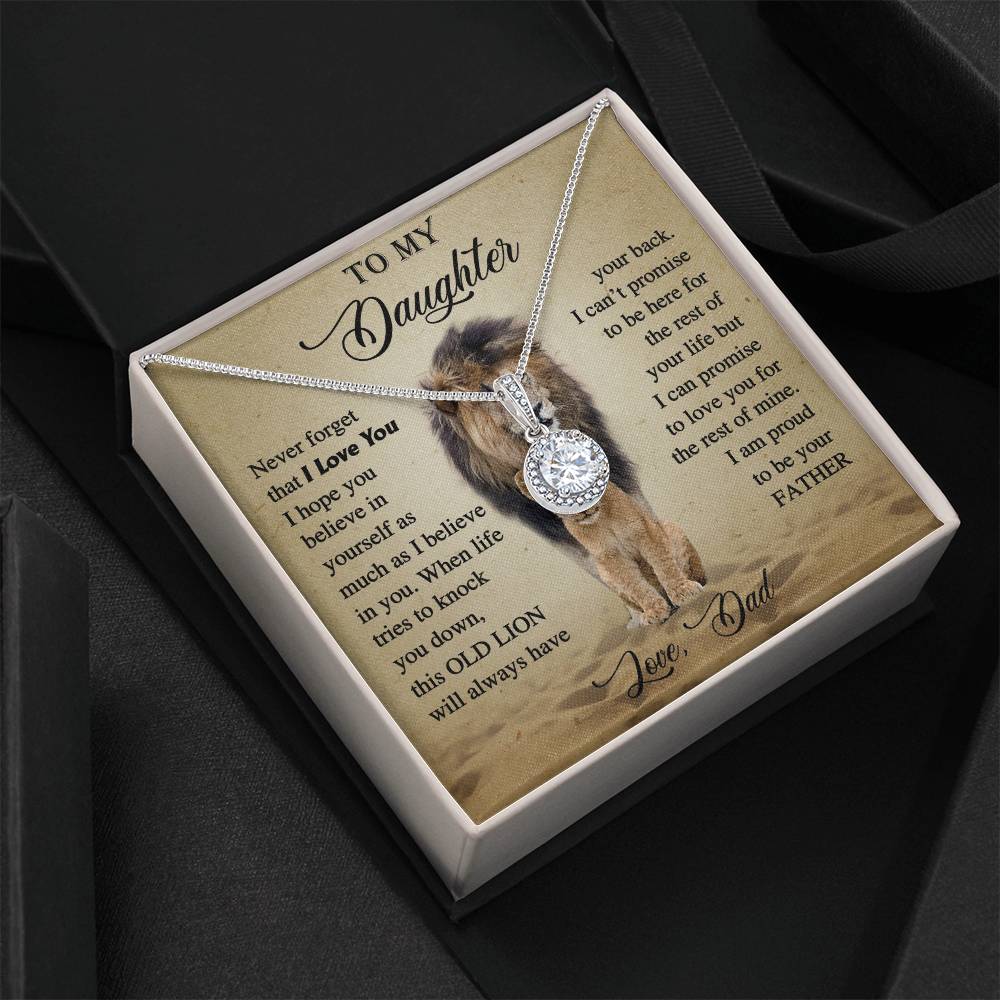 To My Daughter | Proud Father Gift | Eternal Hope Necklace