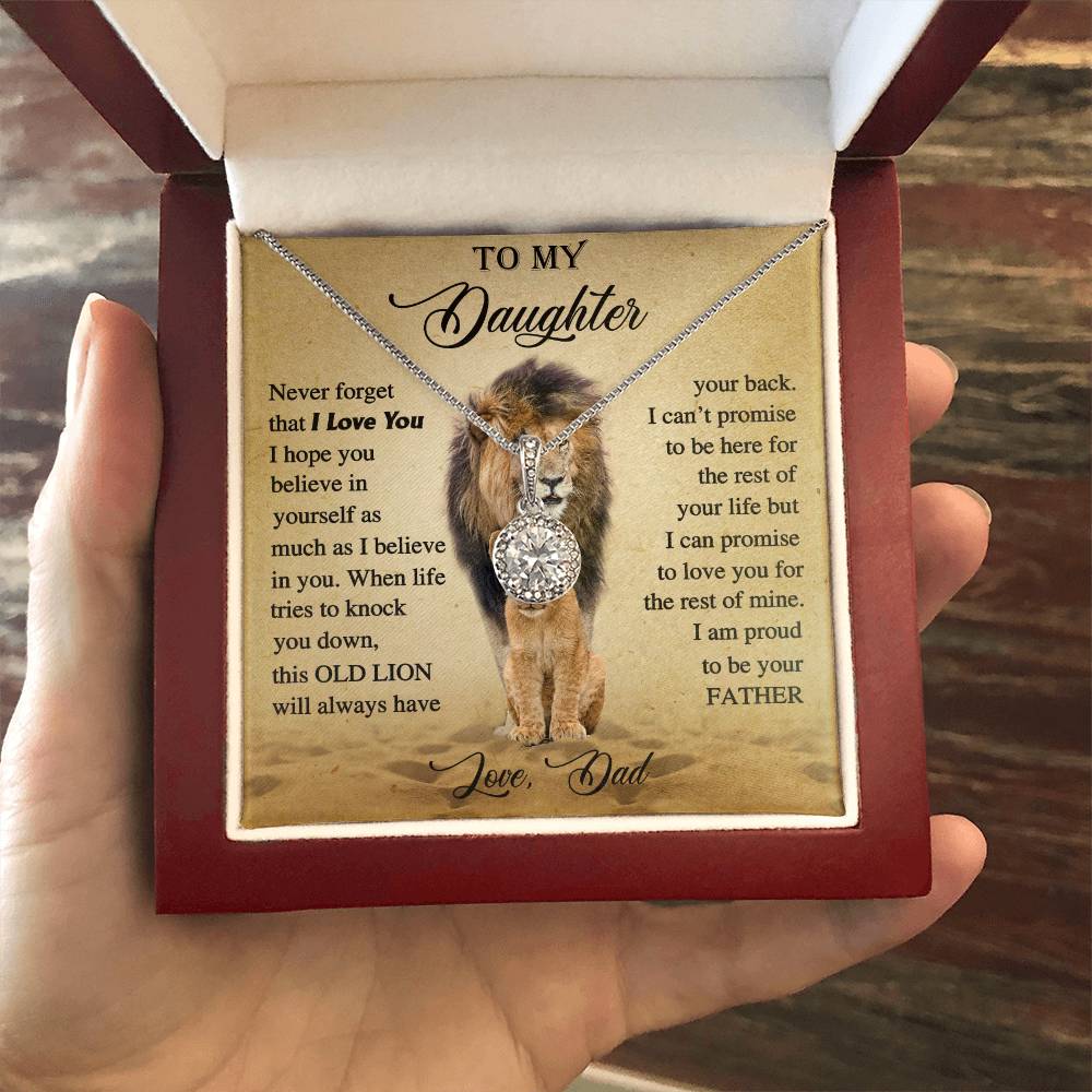 To My Daughter | Proud Father Gift | Eternal Hope Necklace