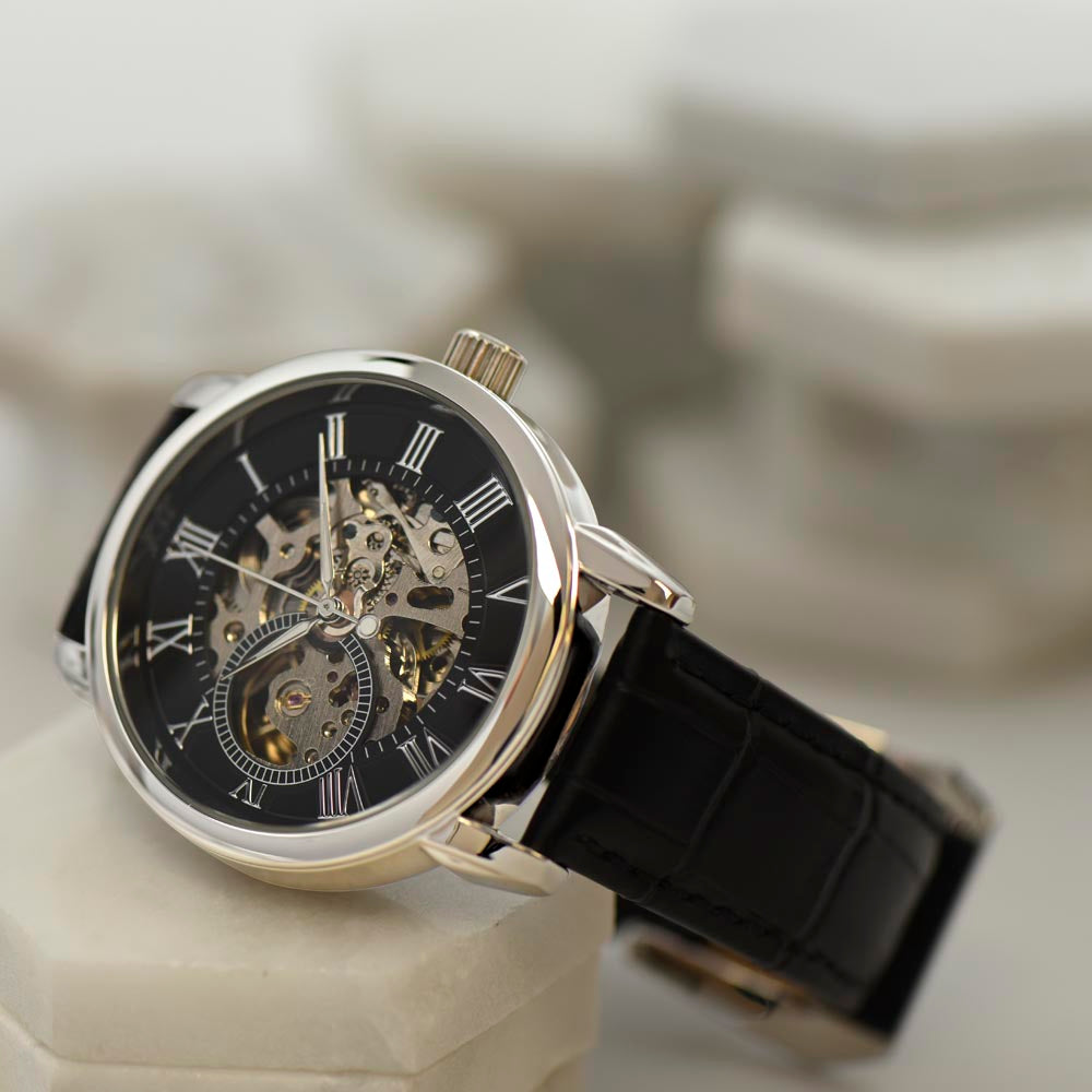 To My Man | My Mate | Personalized Openwork Watch