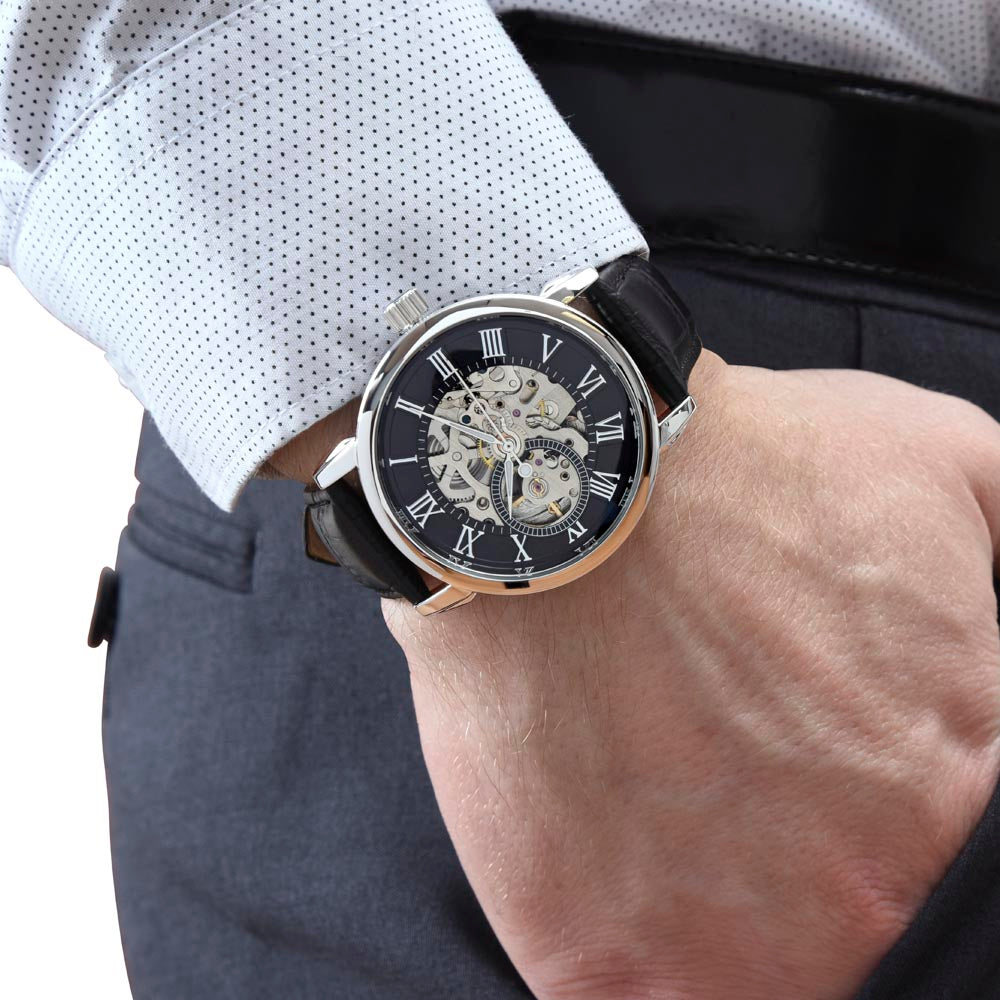 To My Man | My Mate | Personalized Openwork Watch