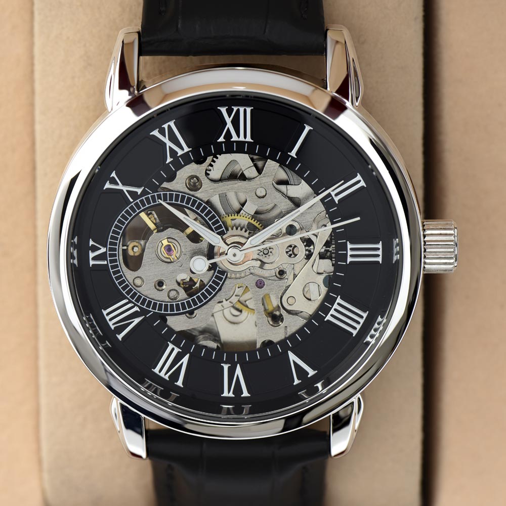 To My Man | My Mate | Personalized Openwork Watch