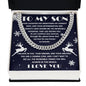 To My Son | Believe In You | Cuban Chain Necklace Gift