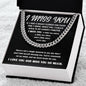 I Miss You | Single Flower | Cuban Link Chain Gift