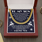 To My Son | Believe In You | Cuban Chain Necklace Gift