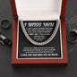 I Miss You | Single Flower | Cuban Link Chain Gift