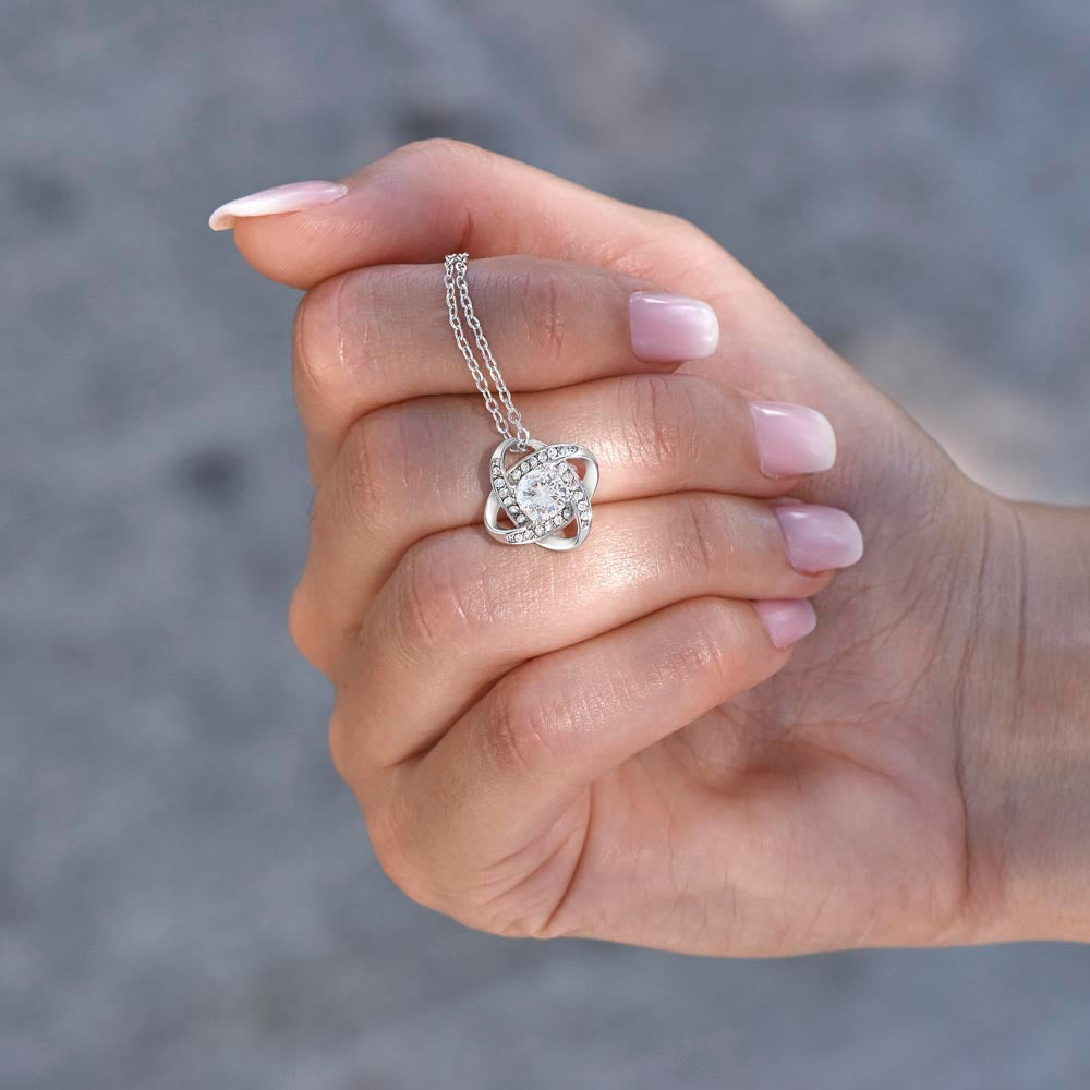 To My Soulmate - Thinking of You - Love Knot Necklace Gift