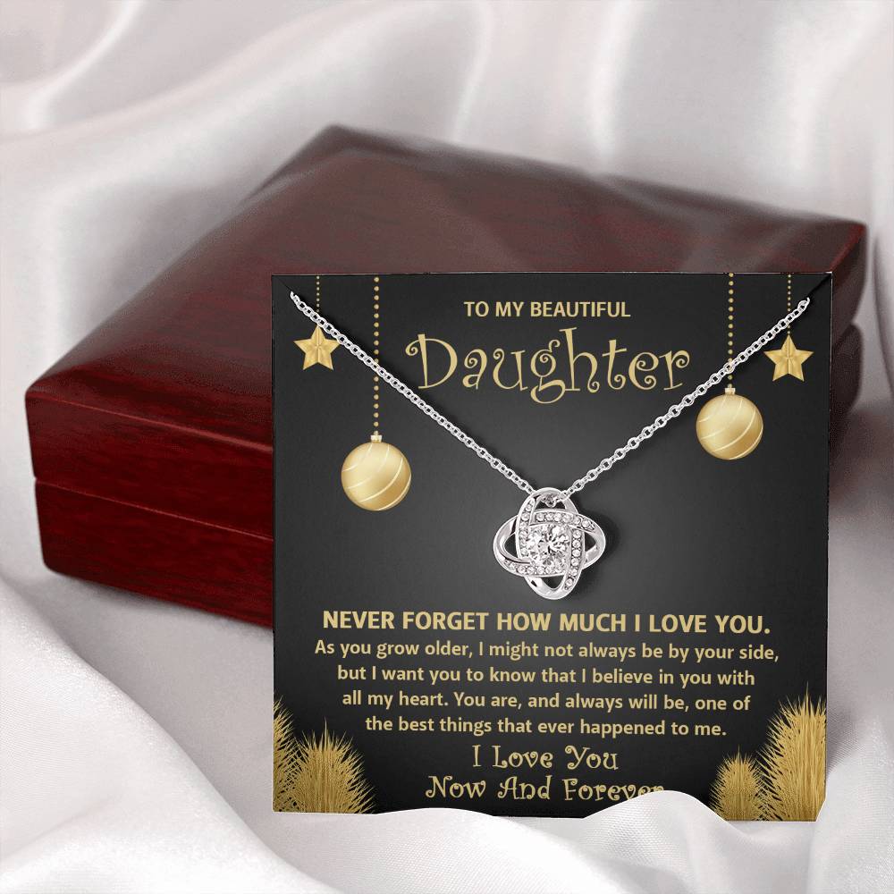 To My Daughter | The Best Thing | Love Knot Necklace Gift