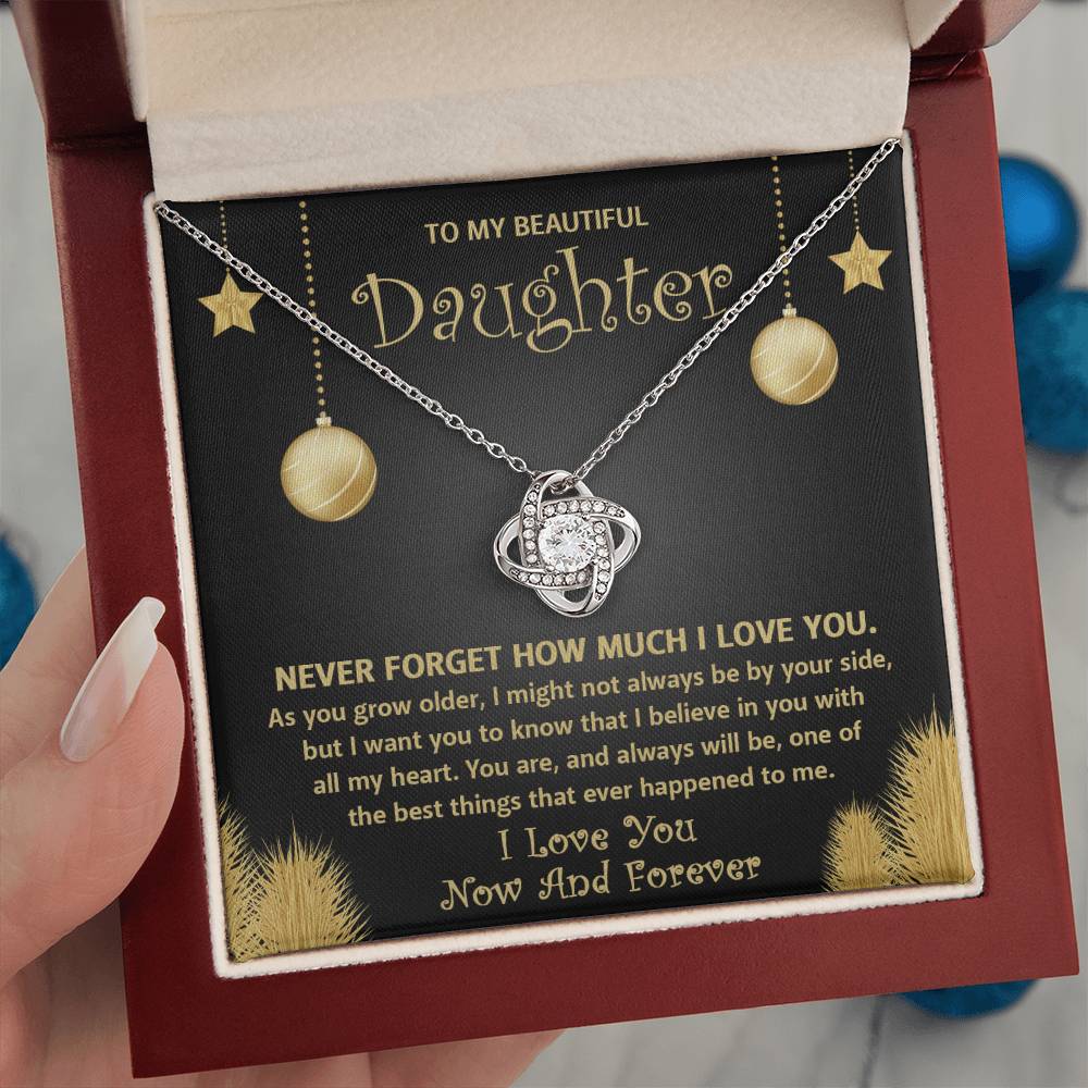 To My Daughter | The Best Thing | Love Knot Necklace Gift