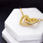 To My Best Friend | Created A Bond | Interlocking Hearts Necklace