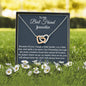 To My Best Friend | Created A Bond | Interlocking Hearts Necklace
