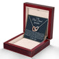 To My Best Friend | Created A Bond | Interlocking Hearts Necklace