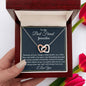 To My Best Friend | Created A Bond | Interlocking Hearts Necklace