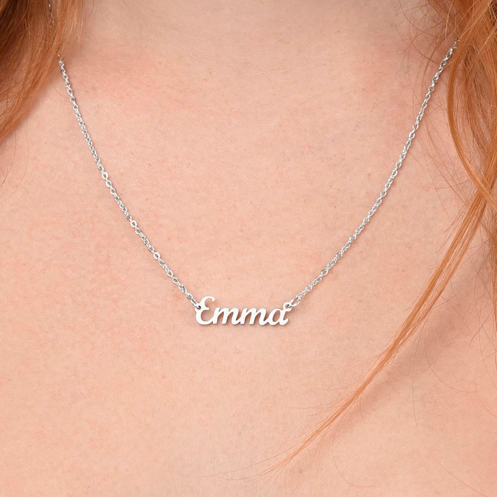 To My Daughter | Amazing & Precious | Personalized Name Necklace