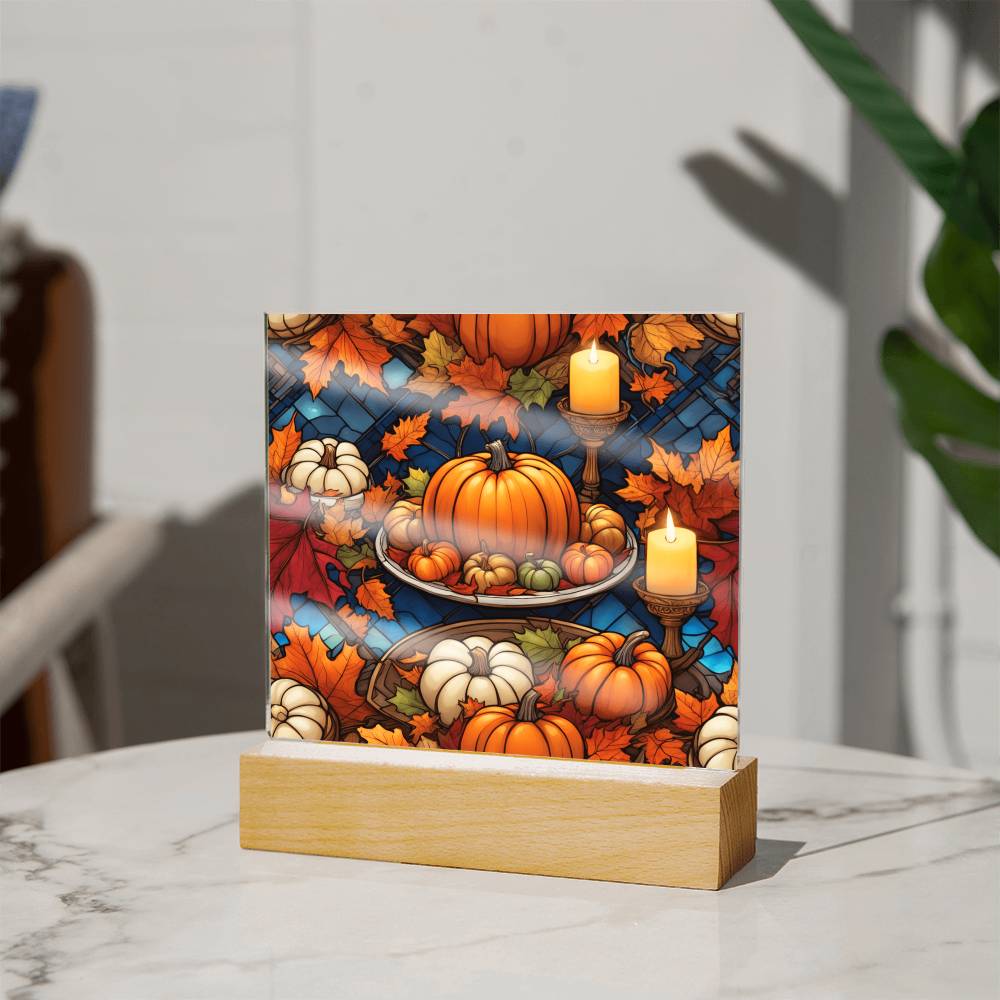 Warm Thanksgiving-Night Light Square Acrylic