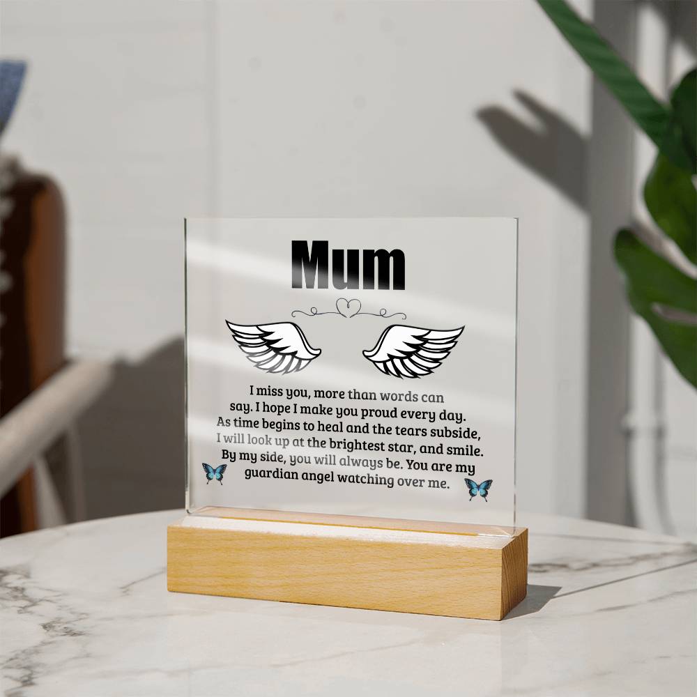 Mum | I Miss You | Memorial Acrylic Plaque