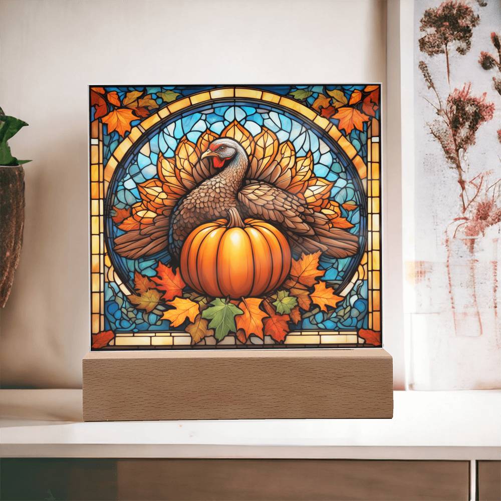 Pumpkin _ Turkey-Night Light Square Acrylic
