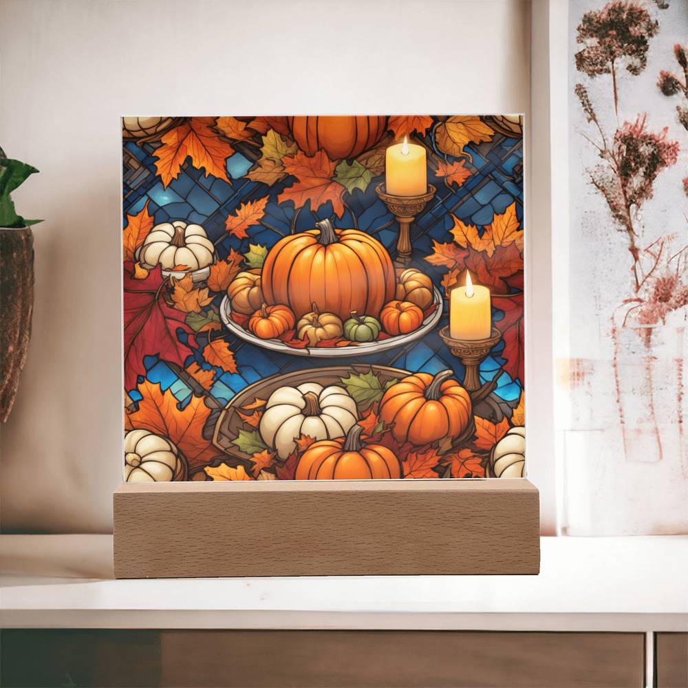 Warm Thanksgiving-Night Light Square Acrylic