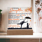 To My Darling Daughter | Every Moment | Night Light Square Acrylic