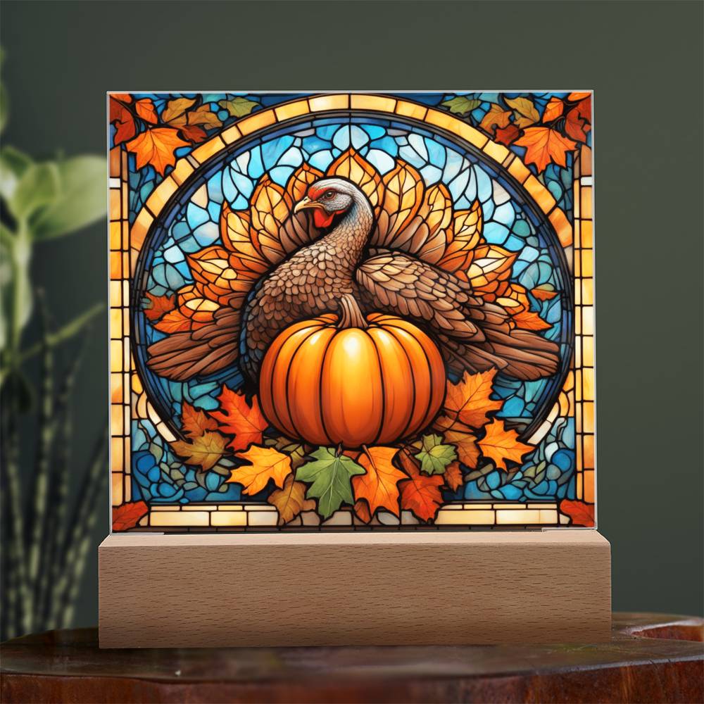 Pumpkin _ Turkey-Night Light Square Acrylic