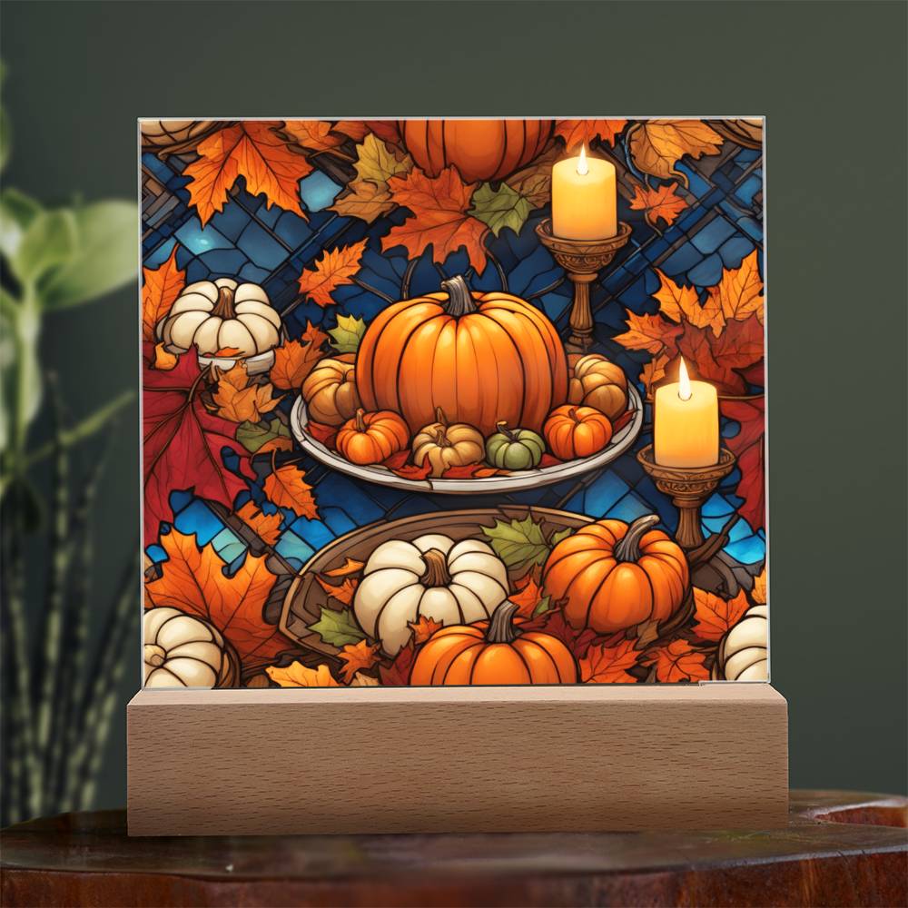 Warm Thanksgiving-Night Light Square Acrylic