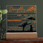 To My Darling Daughter | Every Moment | Night Light Square Acrylic