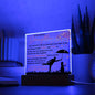 To My Darling Daughter | Every Moment | Night Light Square Acrylic